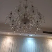 لوستر ۸ شاخه قدیمی|لوستر و چراغ آویز|قم, باجک یک|دیوار