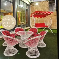 میز صندلی باغی ویلایی بامبو سنگین