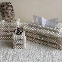 جا دستمال کاغذی و سطل کنار سالنی|صنایع دستی و سایر لوازم تزئینی|مشهد, هنرور|دیوار