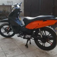 موتور لاکی cc125مدل ۹۳ نارنجی ومشکی پانیک