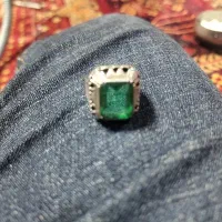 انگشتر نقره زمرد کلمبیا