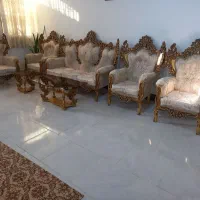 مبل سلطنتی ۷نفره  طلایی درجه یک|مبلمان خانگی و میز عسلی|ازنا, |دیوار