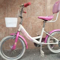 دوچرخه دخترانه صورتی سایز۱۶|دوچرخه، اسکیت، اسکوتر|قائم‌شهر, |دیوار