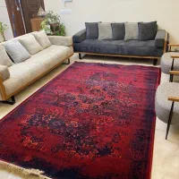 فرش ماشینی طرح کلاسیک مدل خشتی