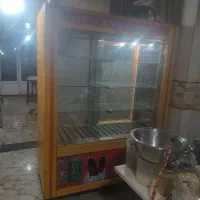 یخجال مغازه کباب پز تابشی چرخ گوشت صنعتی