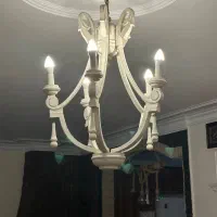 ۲ عدد لوستر ۵ شاخه برند روژ و ۲ دیوارکوب