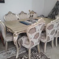 میزغذاخوری سلطنتی هشت نفری|میز و صندلی غذاخوری|صفادشت, |دیوار