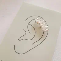 پرسینگ گوش نقره نگینی سفید|بدلیجات|خرمآباد, |دیوار