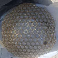 لوستر سقفی برنج کریستال