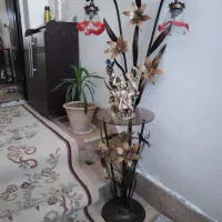 آباژور چراغ دار و جا تلفنی زیبا