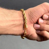 ست گردنبند دستبند طنابی زنانه و مردانه استیل|بدلیجات|تهران, نیروی هوایی (پیروزی)|دیوار