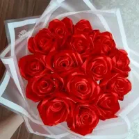 دست گل روبانی