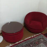 مبل راحتی نیم ست بامیز|مبلمان خانگی و میز عسلی|اسدآباد, |دیوار