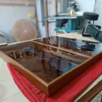 فروش تخته نرد  رزین اپوکسی با چوب سنجد .