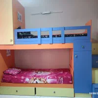 تخت دوطبقه محکم و‌جادار