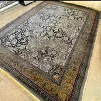 فرش درباری فیلی تم مشکی ۱۲ و ۹ متر