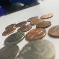 سکه های ۱ و پنج سنت|کلکسیون سکه، تمبر، اسکناس|هشتگرد, هشتگرد قدیم|دیوار