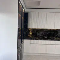 کابینت طرح هرمی بارنگ سفید آشپزخانه مینیمان|مصالح و تجهیزات ساختمان|گرگان, |دیوار