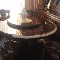 میز غذا خوری ۶ نفره و نیم ست مبل