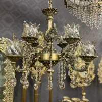 لوستر ۶شعله تولیدی|لوستر و چراغ آویز|اصفهان, باغ فدک|دیوار