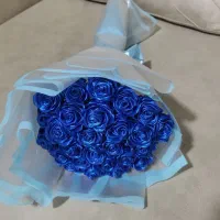 دسته گل روبانی