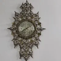 ساعت  برنجی  صفحه طلایی