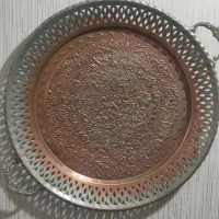 سینی مسی عتیقه دوره قاجار