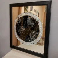 آینه آنتیک، با طرح پارچه مخمل زیبا|آینه|تهران, الهیه|دیوار