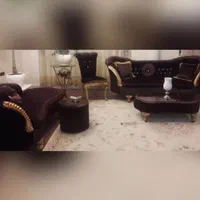 مبل نیمه استیل ۹ نفره در حد نو|مبلمان خانگی و میز عسلی|کرج, شهرک اوج|دیوار