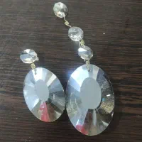 آویز کریستالی رنگ شامپاینی