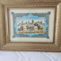 قاب عکس خاتم کاری صنایع دستی اصفهان