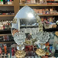 اینه و شمعدان قرآن وجعبه قرآن لوازم ارایشی وبرقی