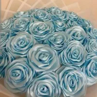 گل روبانی . دسته گل
