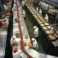 نیروی کار خانم درخط تولید مواد غذایی