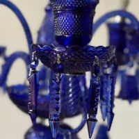 لوستر سه شاخه ی آبی، شیک و خاص|لوستر و چراغ آویز|تهران, بهارستان|دیوار