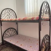 تخت خواب  دوطبقه فلزی|تشک تختخواب|چناران, |دیوار