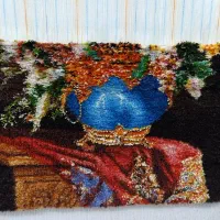 تابلو فرش نیمه کاره