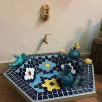 آبنما آبشار حوض مجسمه باربیکیو نرده میز و صندلی|مصالح و تجهیزات ساختمان|سیرجان, |دیوار