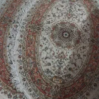 یک جفت فرش بیضی ماشینی