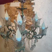 لوستر برنز 8 لامپ|لوستر و چراغ آویز|ملایر, |دیوار