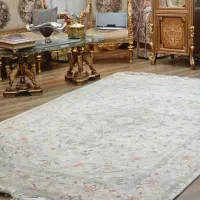 یک فرش دست بافت تبریز چله ابریشم ، خطیبی ، 6متری|فرش|تهران, پرواز|دیوار