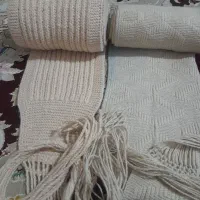 شال پشمی دست بافت مخصوص زمستان