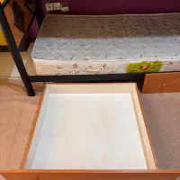 تخت دو طبقه فلزی و چوبی|تخت و سرویس خواب|اسلام‌شهر, شهرک مهدیه|دیوار