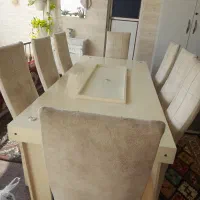 میز نهار خوری ۸نفره|میز و صندلی غذاخوری|تولم شهر, |دیوار