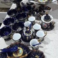 عصرانه خوری طرح پروانه ناپولی ایتالیا|کلکسیون اشیاء عتیقه|تهران, فرودگاه مهرآباد|دیوار