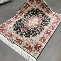 فرش دستباف (بساک) زرنیمهای تبریز چله ابریشم