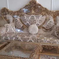 مبل سلطنتی شاهنشین 9نفر|مبلمان خانگی و میز عسلی|الیگودرز, |دیوار