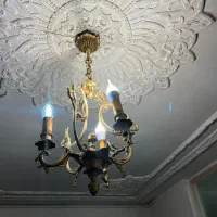 لوستر برنزی ۳ عدد|لوستر و چراغ آویز|کرج, دهقان ویلا|دیوار