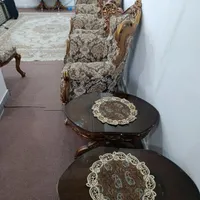 مبل سلطنتی ۹نفره به همراه میز عسلی|مبلمان خانگی و میز عسلی|دزفول, |دیوار
