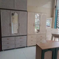 کمد دو درب ،سه درب ملامینه و ام دی اف|کتابخانه، شلف، قفسه‌های دیواری|آبیک, |دیوار